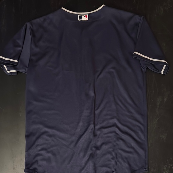 Indians Navy Blue Baseball Jersey - Picture 2 of 4